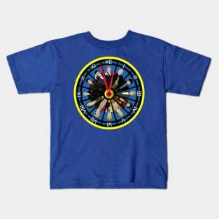 Tick Tock Doctor clock (Blue) Kids T-Shirt